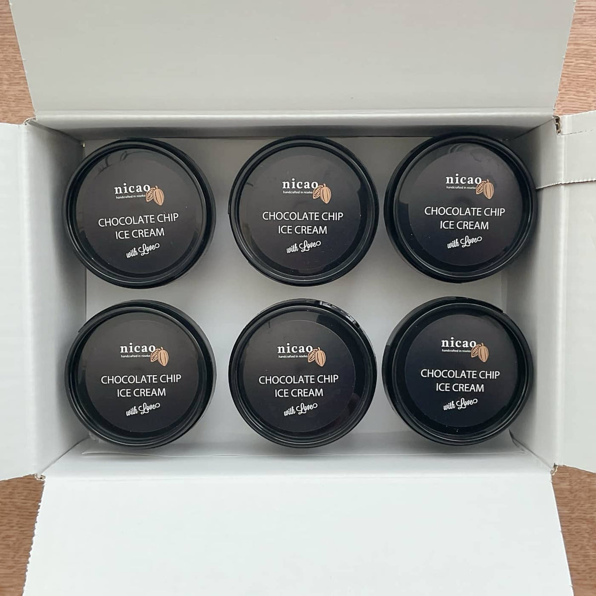 nicao チョコレートチップアイスクリーム（6個セット）【全国送料無料】
