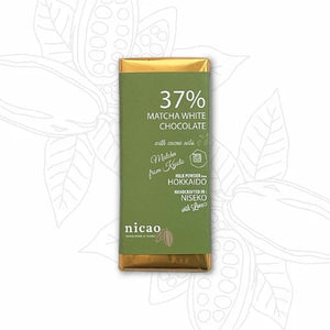 37% Matcha White Chocolate with Cacao Nibs
